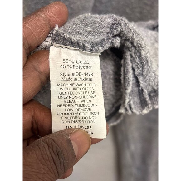 Catalina Island Graphic Hoodie Sweatshirt Gray Distressed Look Womens SMALL - Picture 6 of 9